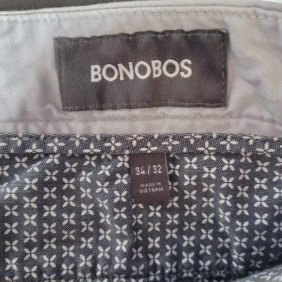 Bonobos Mens Athletic Fit Gray Washed Cotton Chinos Pants Size 34 by 32 Casual - Picture 3 of 10